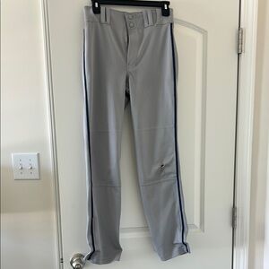 Champro youth large gray baseball pants with navy piping